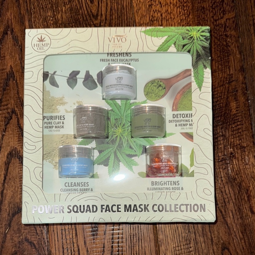 Vivo Eucalyptus Power Squad Face Mask Collection Skincare Set